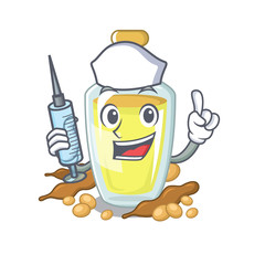 Sticker - Nurse soybean oil in a mascot bowl