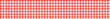 Breiter Banner mit Tischdeckenmuster rot weiß