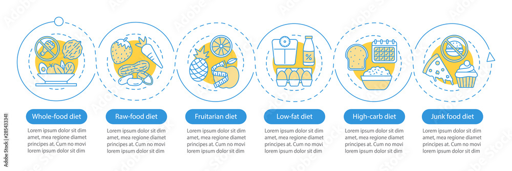 Vegetarian diet vector infographic template. Business presentation ...