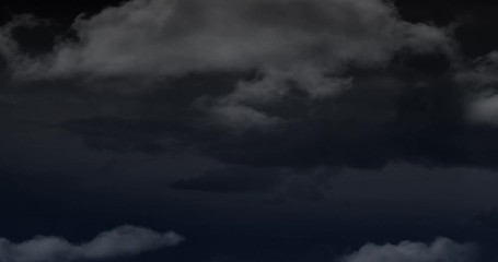 Wall Mural - dark stormy sky with rain and clouds 4k
