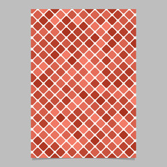 Poster - Red square pattern flyer template - vector mosaic page background