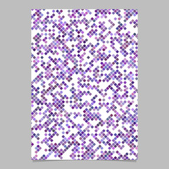 Poster - Purple geometrical diagonal rounded square mosaic pattern flyer background template