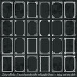 © bluepen - Large collection of decorative calligraphic frames in vintage and retro style on chalkboard background