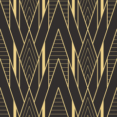 Wall Mural - Abstract art deco seamless modern tiles pattern