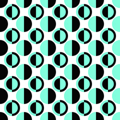 Poster - Abstract repeating pattern - vector circle background illustration