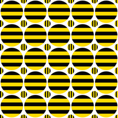 Poster - Abstract seamless circle pattern background - vector graphic