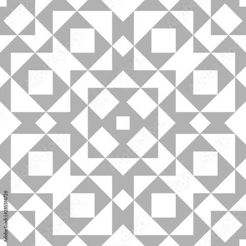 Abstract triangles seamless pattern. Simple geometric shapes in ethnic style.