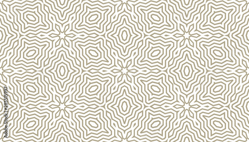 Abstract wavy lines seamless pattern. Periodic oscillation of geometric shapes.