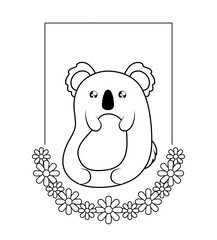 Sticker - cute koala baby animal kawaii style