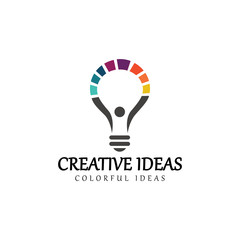 Wall Mural - Creative ideas logo design template. Vector illustration