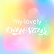 © Anastasia Gapeeva - My lovely Dinosaur lettering. Vector illustration for banner or clothes