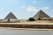 The Pyramids of Giza and the Sphinx, Cairo, Egypt.