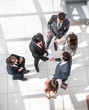 © ASDF - from the top view. business meeting partners