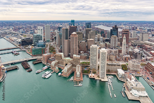 Cuadros en Lienzo Boston city skyline, United States