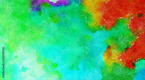 Abstract design pattern in happy bright colors, warm volume brush strokes on ...