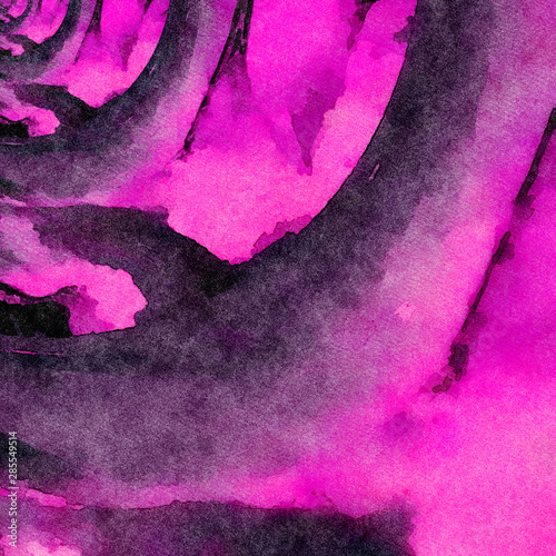 Abstract design pattern in happy bright colors, warm volume brush strokes on ...