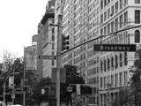 Fototapeta Nowy York - Broadway Signs B&W