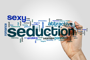 Wall Mural - Seduction word cloud concept