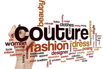 Poster - Couture word cloud