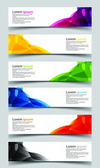 vector abstract banner design background