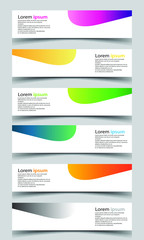 Wall Mural - Vector abstract banner design background