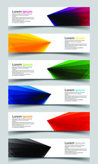 Wall Mural - Vector abstract banner design background