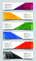 Wall Mural - Vector abstract banner design background