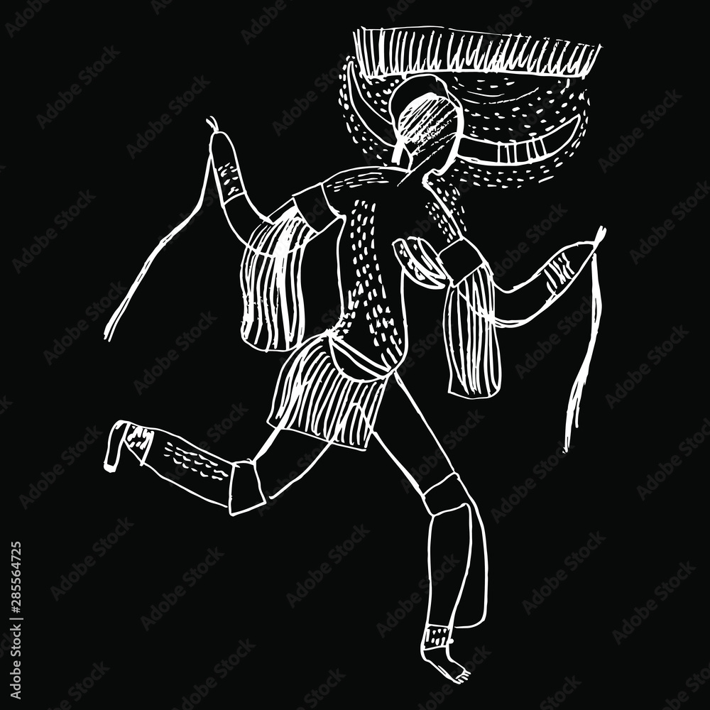 running-horned-woman-or-goddess-from-tassili-n-ajjer-rock-painting