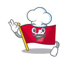 Wall Mural - Chef flag switzerland isolated in the character