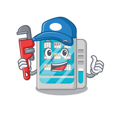 Poster - Plumber medicines vending machine on a mascot