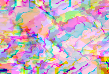 Poster - Abstract background with vibratn colorful ripple and color shift
