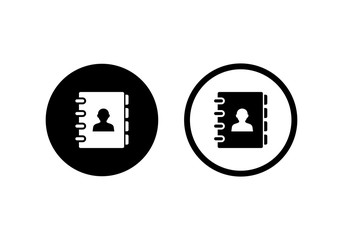 Poster - address book icon symbol vector