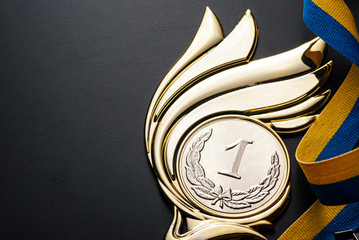 Wall Mural - champions gold trophy medal award