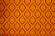 Golden Lai thai floral pattern for seamless background