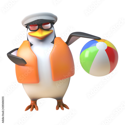 penguin beach ball