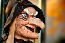 Portrait Of An Ugly Witch Doll For  Halloween Decor