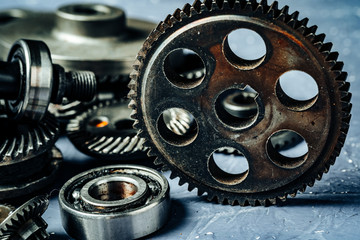 Wall Mural - Gears from an old industrial machine