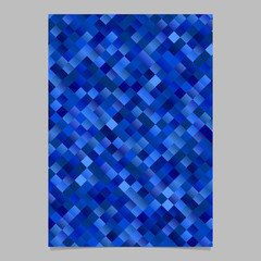 Poster - Colorful trendy gradient diagonal square pattern template - abstract vector page