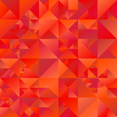 Poster - Geometrical triangle background - polygonal abstract red vector graphic design
