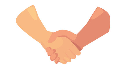 Poster - handshake icon flat design linear image