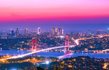 Bosphorus bridge at sunset, Istanbul, Turkey