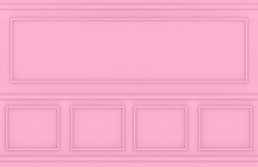 3d rendering. modern sweet pink square classic pattern wall design background.