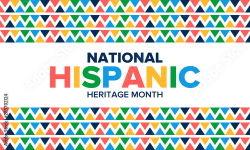 Fotomural National Hispanic Heritage Month in September and October