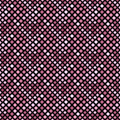 Poster - Geometrical abstract diagonal square pattern background - pink vector graphic