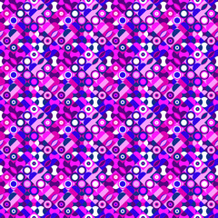 Poster - Seamless curved shape pattern background - abstract colorful vector design