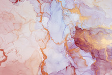The Picture Is Painted In Alcohol Ink. Creative Abstract Artwork Made With Translucent Ink Colors. Trendy Wallpaper. Abstract Painting, Can Be Used As A Background For Wallpapers, Posters, Websites.