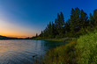 Alleyne Lake at Sunset in Kentucky Alleyne Provincial Park near Merritt British Columbia Canada