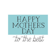 Wall Mural - happy mothers day label icon