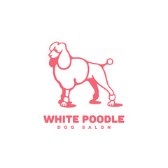 Wall Mural - Poodle logo