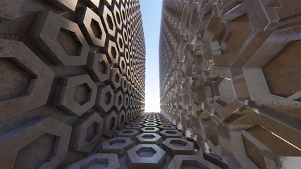 Poster - abstrack background 3d model rendering